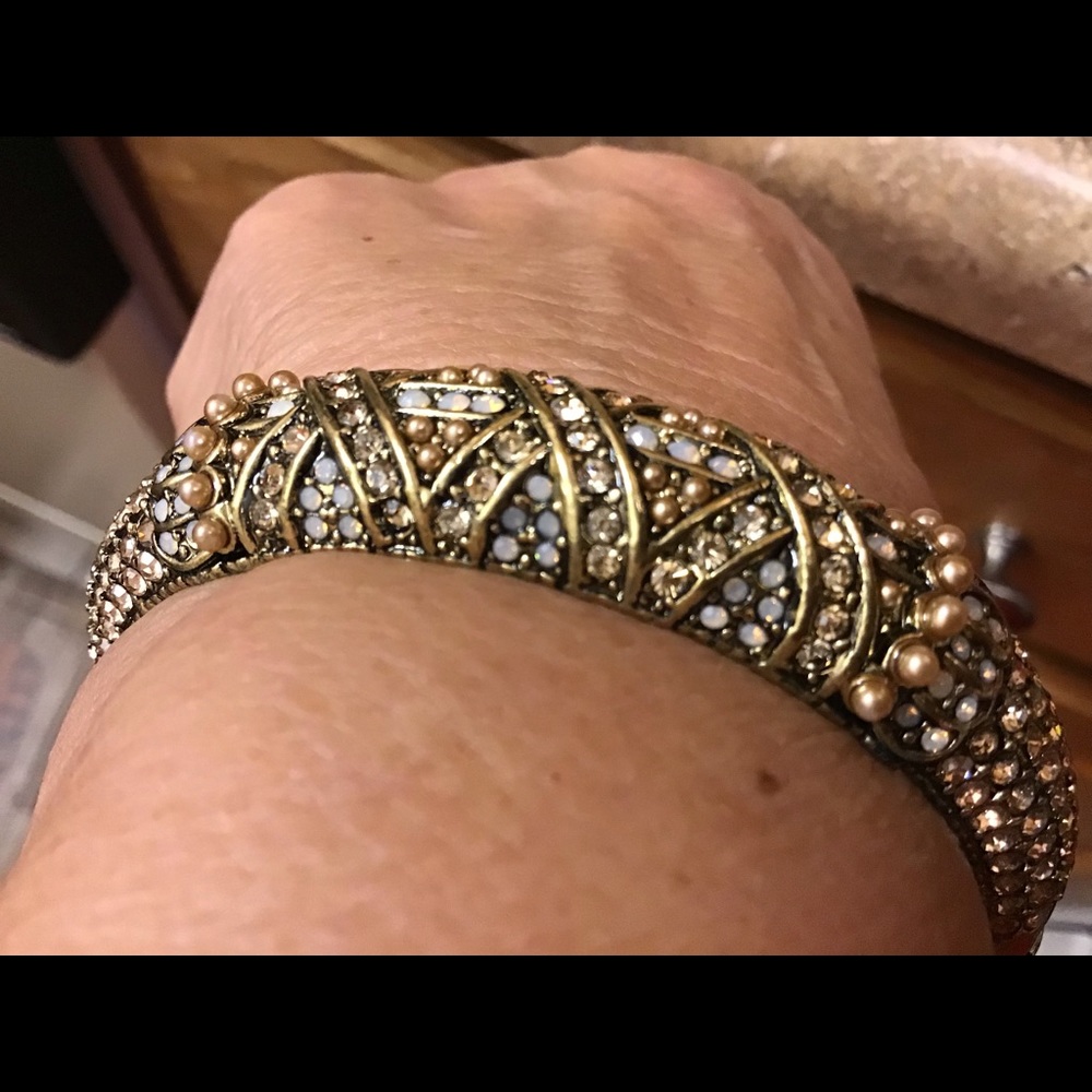 Heidi Daus, Cuff, Hinged Gemstone Bracelet!⚡️⚡️⚡️